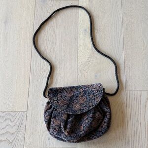 Velvet Floral Crossbody Bag - Victoria Needle Work